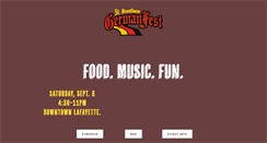 Desktop Screenshot of lafayettegermanfest.org
